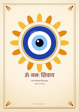 The traditional nazar poster